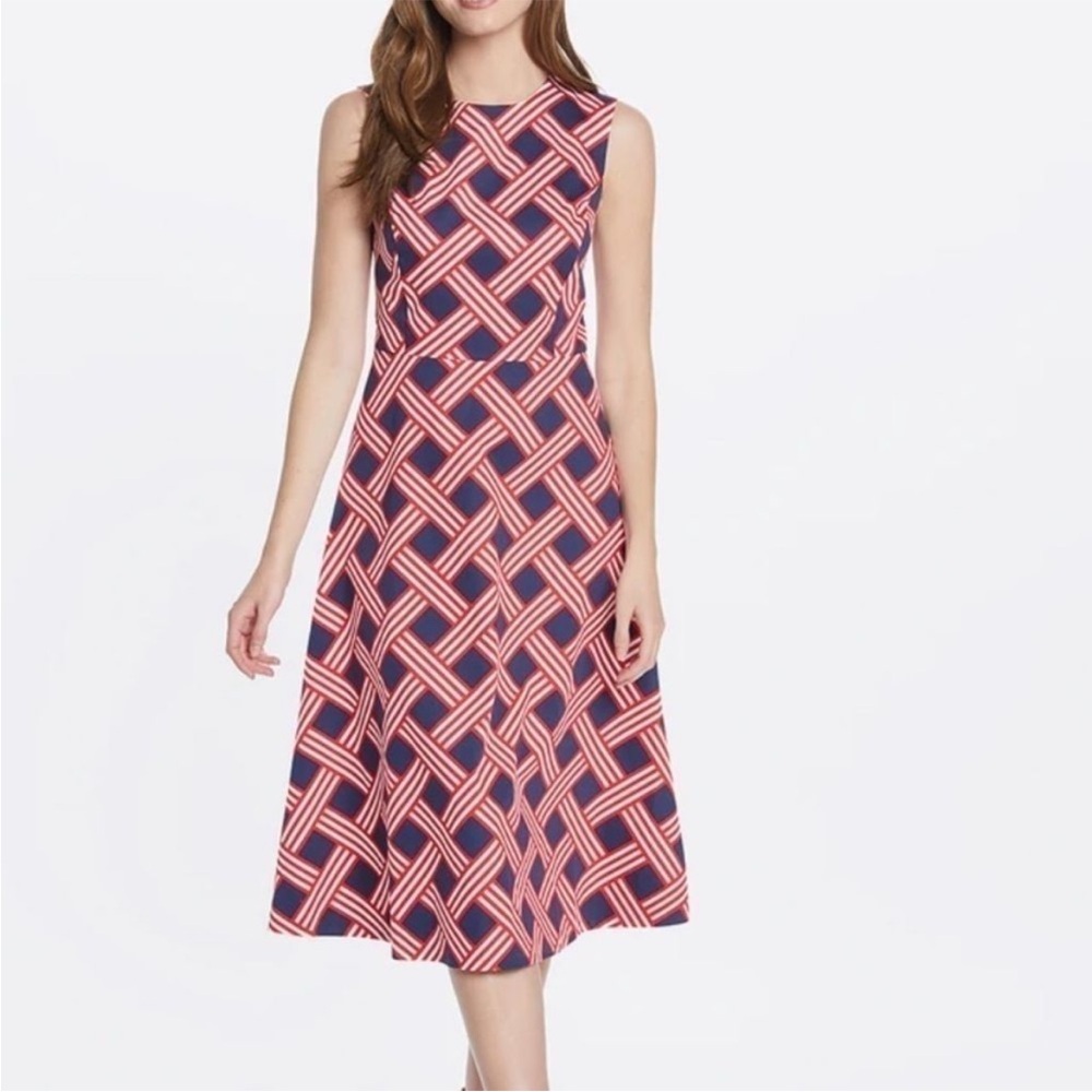 Draper James Lattice Midi Dress - image 1